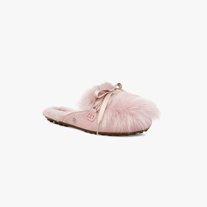 Ugg Shaine Fluff Women Flats Pink (7610NFBOM)